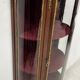 Napoleon III style curved display case in mahogany and veneer, 20th century