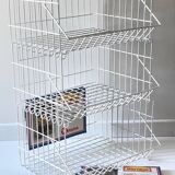 Trio of stackable steel wire baskets vintage italy