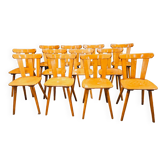 Set of 12 vintage bistro chairs