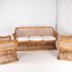 Woven rattan lounge set