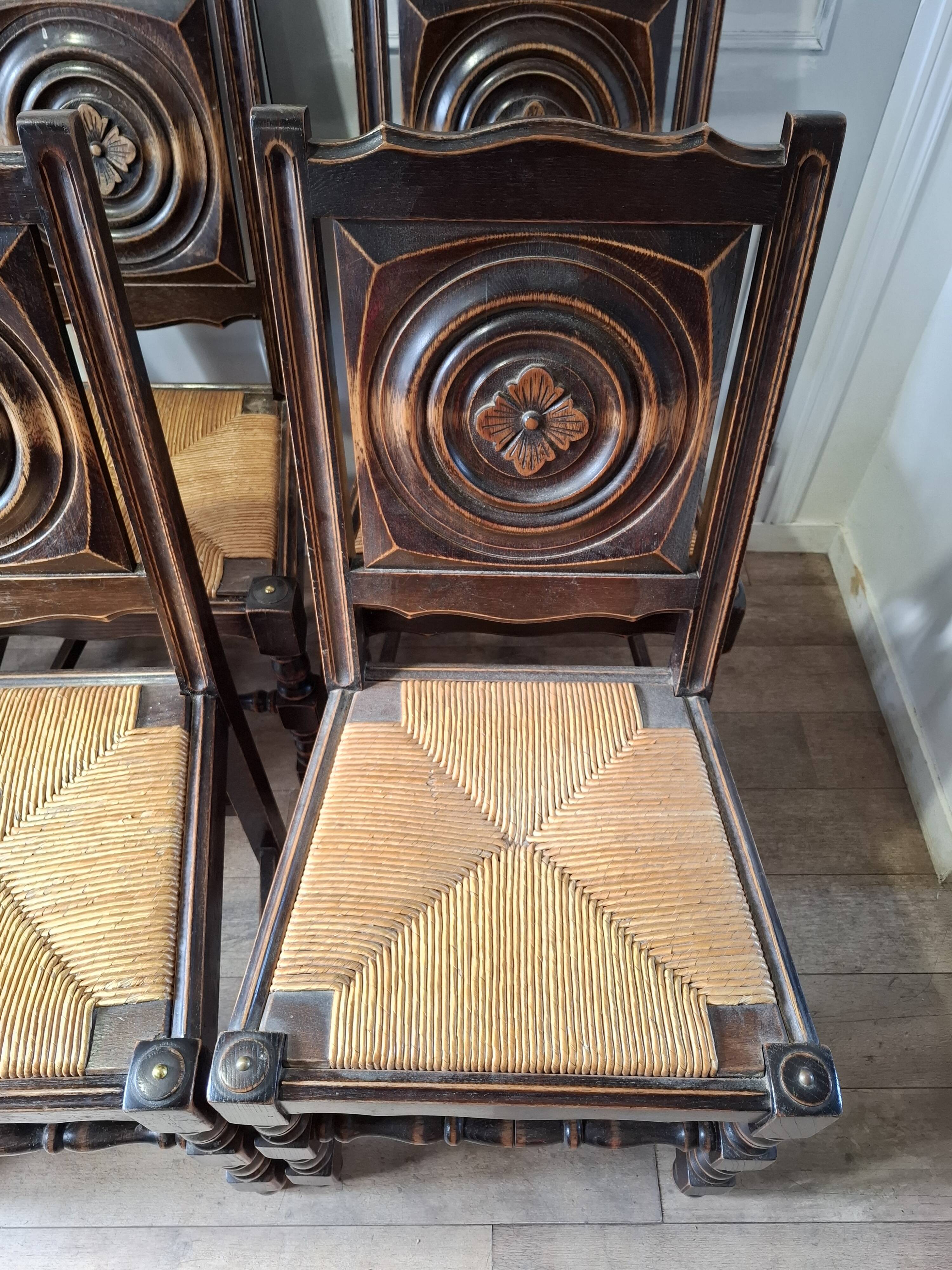 6 Arts and Crafts chairs