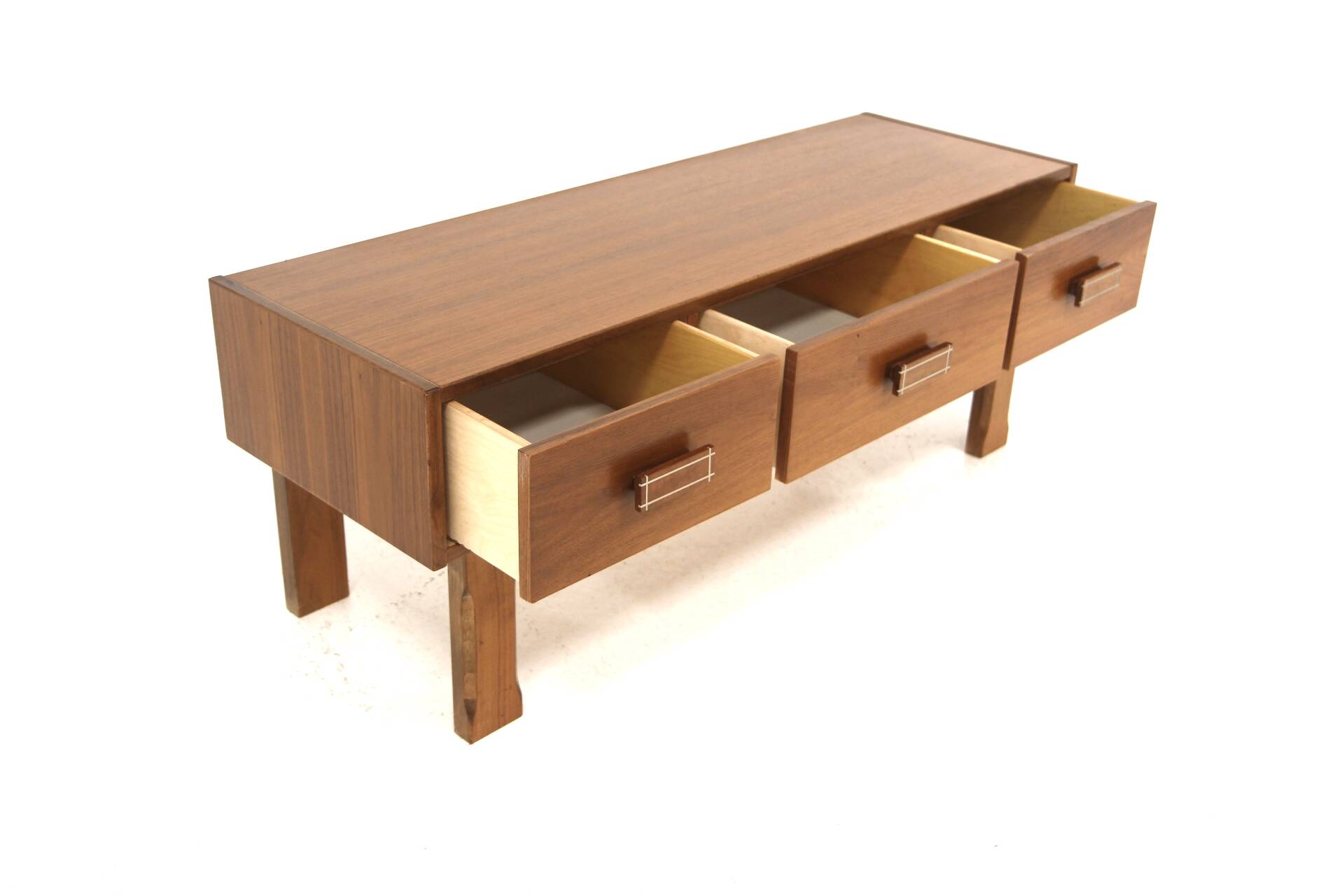 Scandinavian walnut chest of drawers, Sweden, 1960