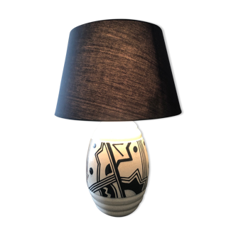 Lampe en céramique art deco
