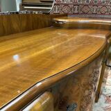 English Art Deco hairdresser in walnut magnifying glass