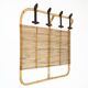 Italian rattan coat rack, 1960s