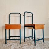 Pair of bedside boarding schools old 50s