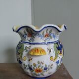 Pot vase Desvres Fourmaintraux Courquin 19th