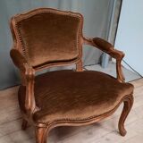 Louis XV style convertible armchair