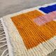 Handmade pure wool rug with colourful patterns 1.5/3.5 m
