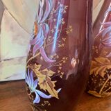 Vases verre émaillé