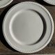 Set of 3 large classic white plates D24.5
