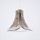 3 leafed murano glass pendant lamp by Carlo Nason for Mazzega