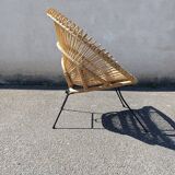 Sunburst Rattan Armchair