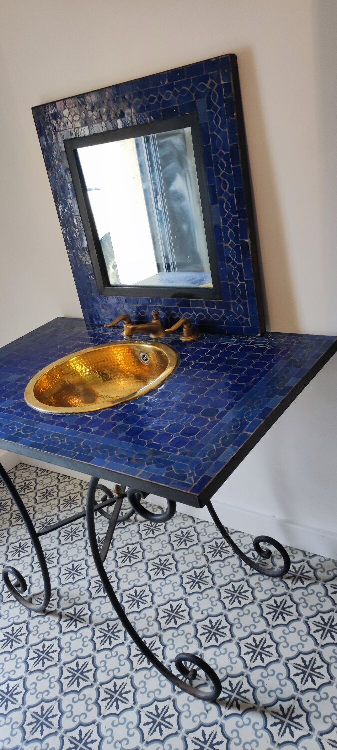 Meuble salle de bain, vasque et miroir