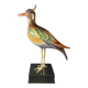 sculpture figurine porcelaine polychrome & bronze doré, Hollywood Regency,