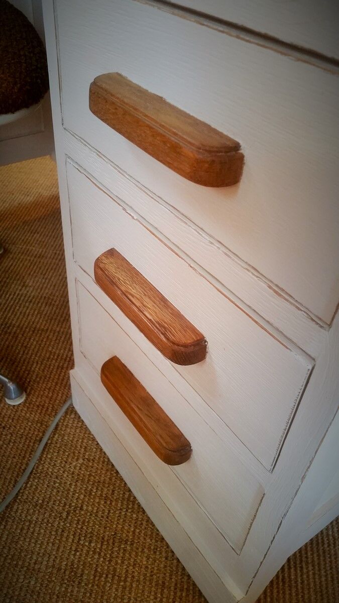 Bureau vintage années 50 peint