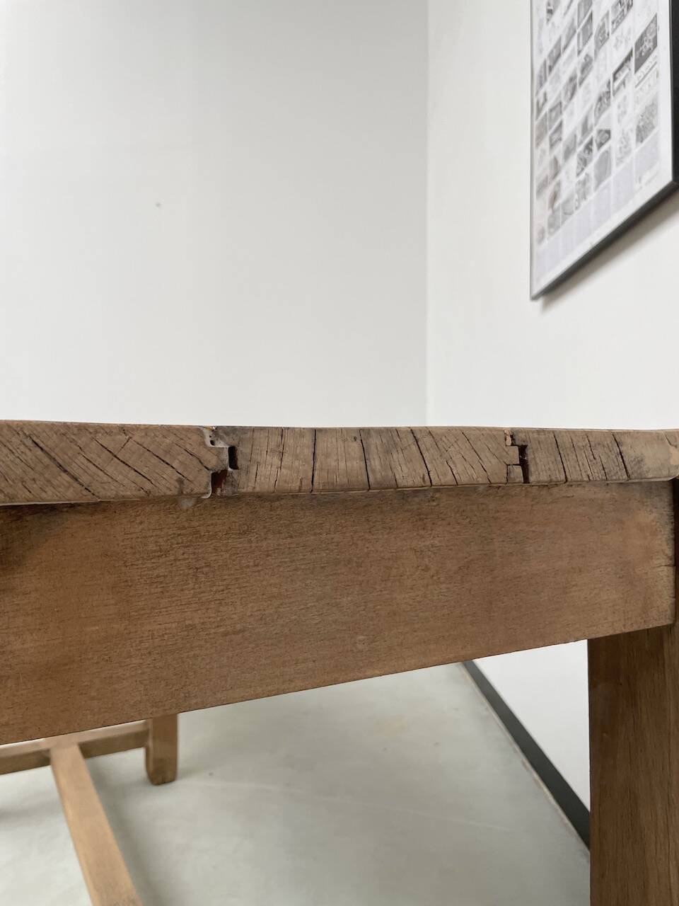 Oak console farm table 3m