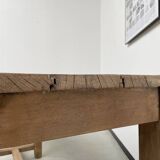 Oak console farm table 3m