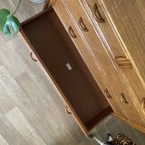 Commode en rotin vintage