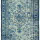 Hand-knotted vintage anatolian 1980s 173 cm x 268 cm blue rug
