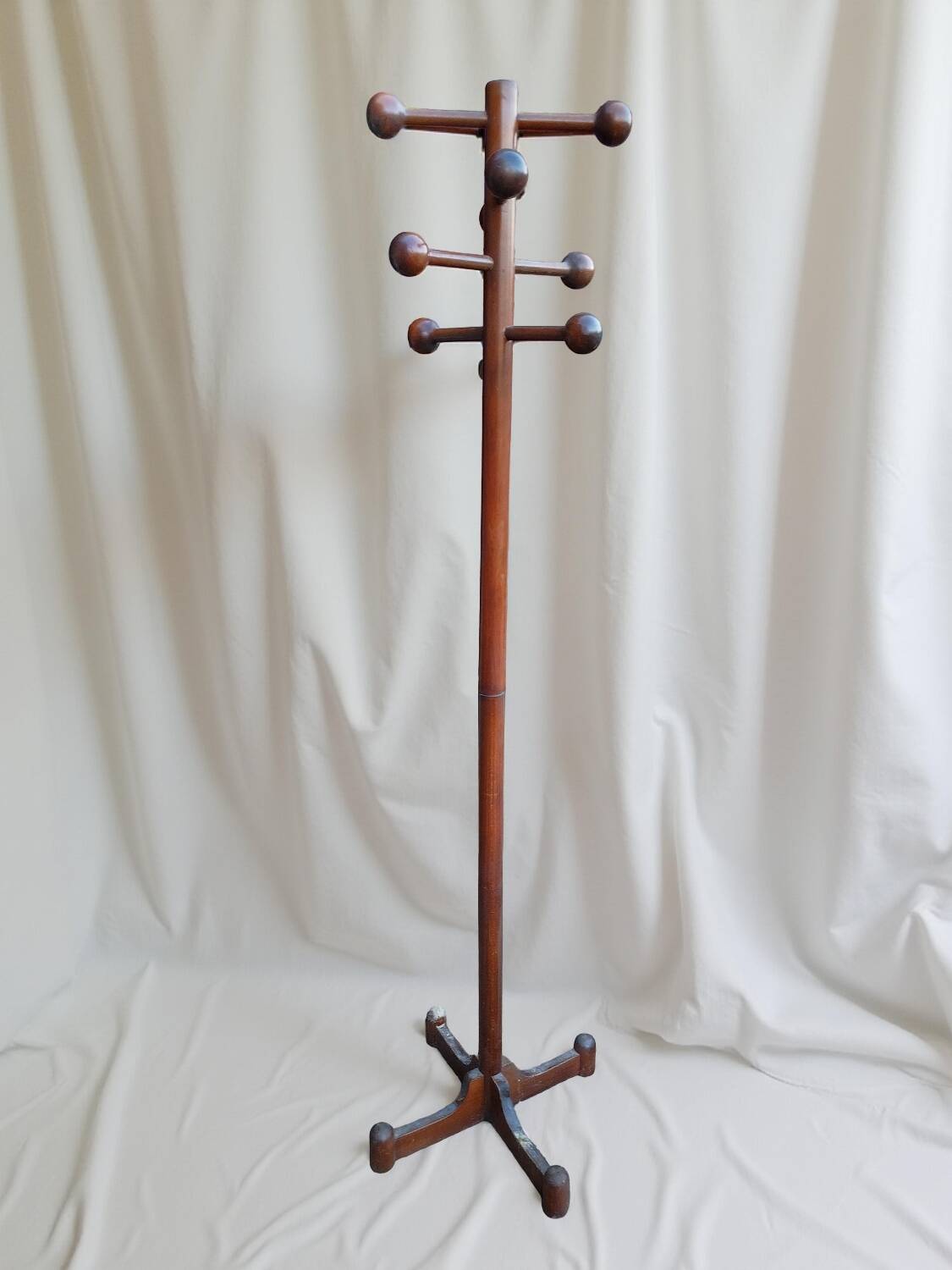 Scandinavian teak parrot coat rack – 1960
