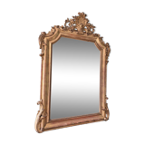 Louis XV gilded mirror – shell & beveled glass