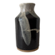 vase en grés émaillé, signé PQV France vers 1970