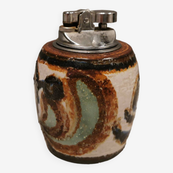 Noomi Backhausen for Søholm table lighter in glazed stoneware. 1960s