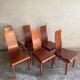 Set of 6 "Molly" chairs by Finazzer (1980s)