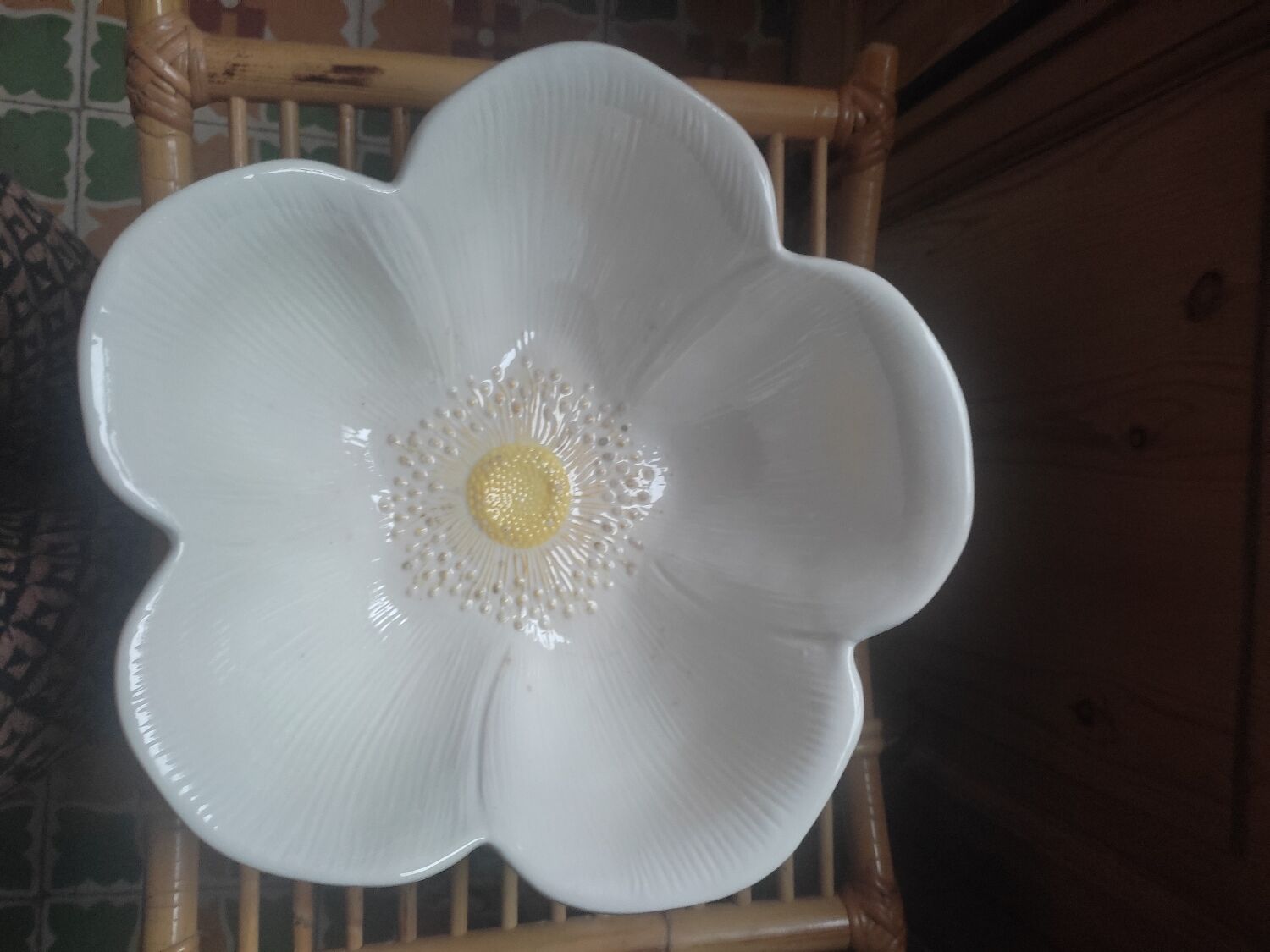 Saladier fleur d'églantine
