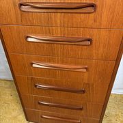 Mid-Century Retro Vintage Teak Tallboy Chest of Drawers by G Plan – Fresco