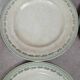 Set of 6 vintage Saintonge flat plates – semi-porcelain