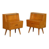 Pair of vintage bedside tables dating from the 1960s