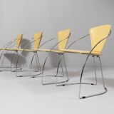 4 Arrben chairs, model: Linda, Italy, 1980s