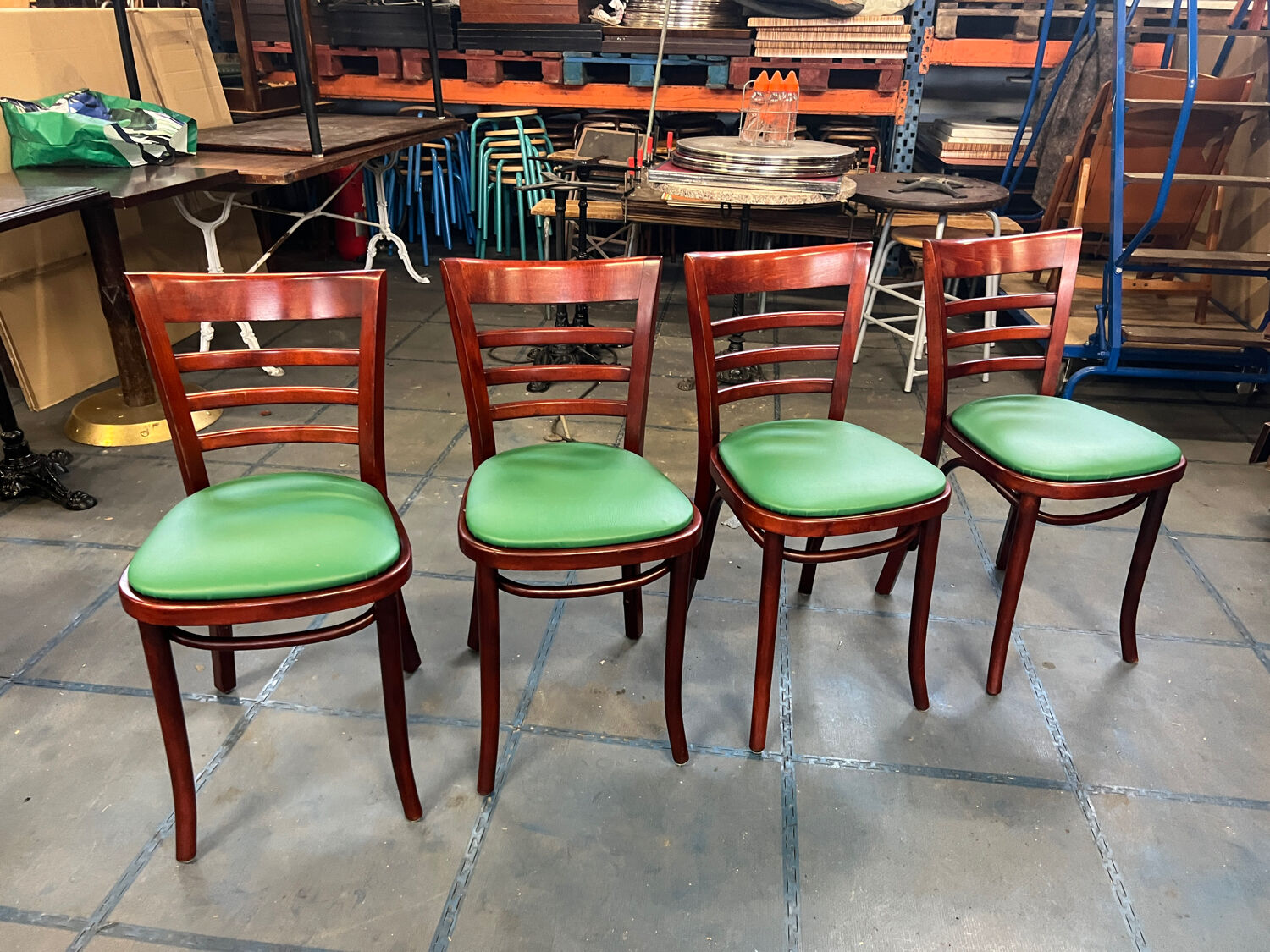 Suite of 4 bistro chairs