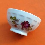 Old bowl Porcelain Limoges France Floral decoration Diameter: 130mm