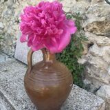 Carafe, Cruche, gargoulette en gres vernissé, made in france, vintage