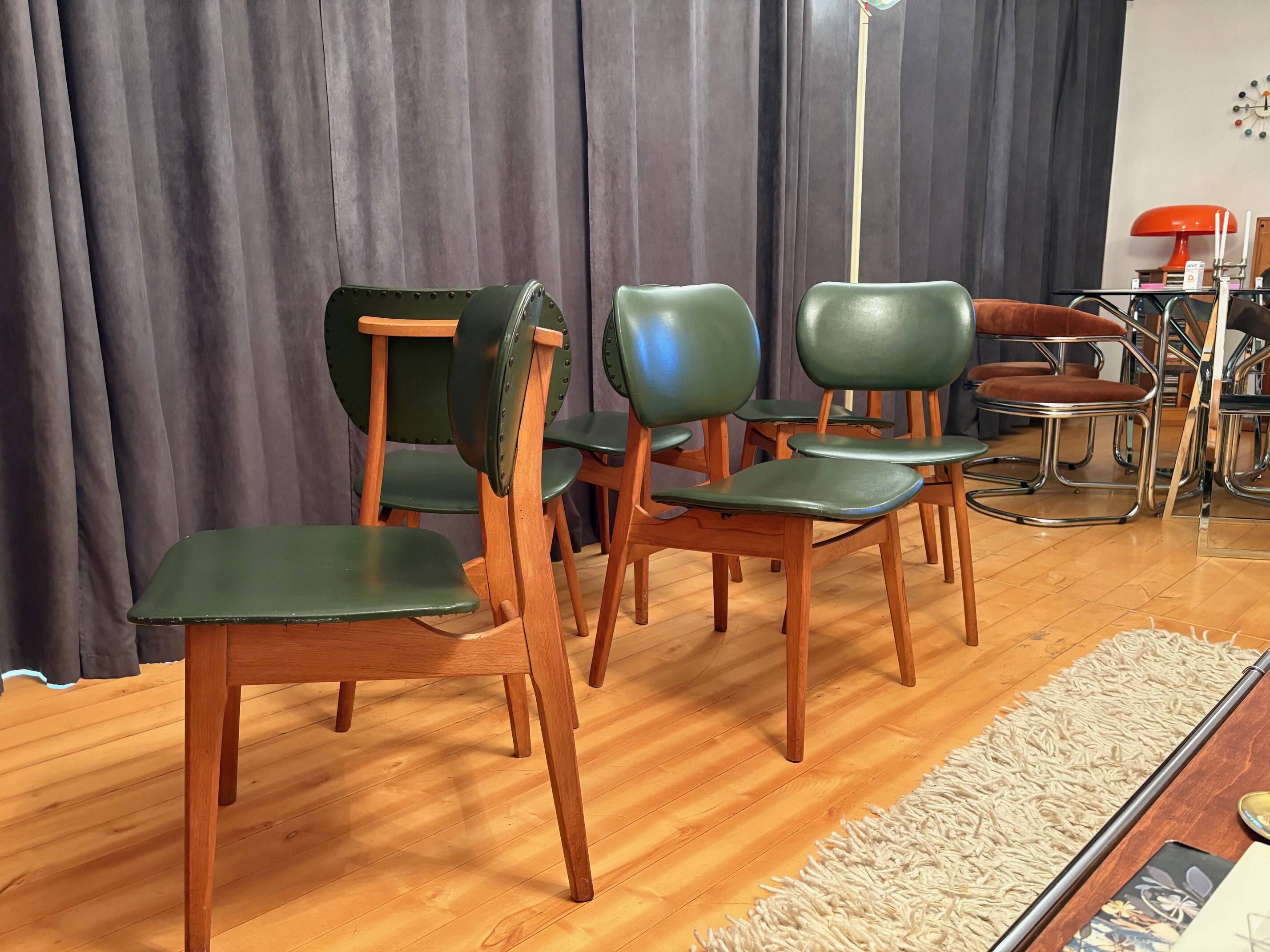 Set of six chairs, 1960s