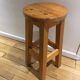 Tabouret sellette en pin années 70