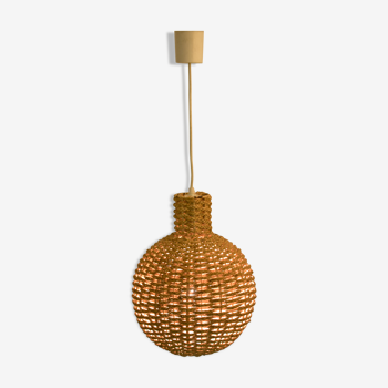 Suspension en corde vintage cocoon 1950-60