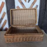Braided wicker box