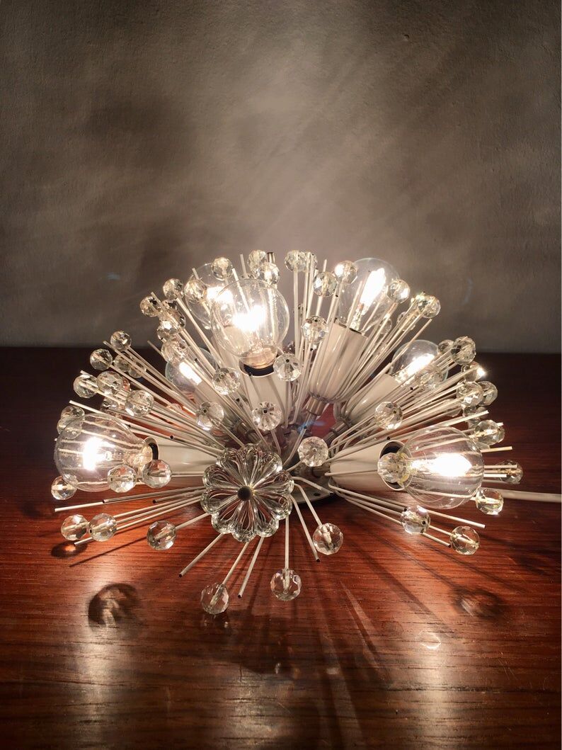 Snowflake wall or ceiling lamp by Emil Stejnar for Rupert Nikoll