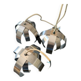 Chrome pendant light from the 70s