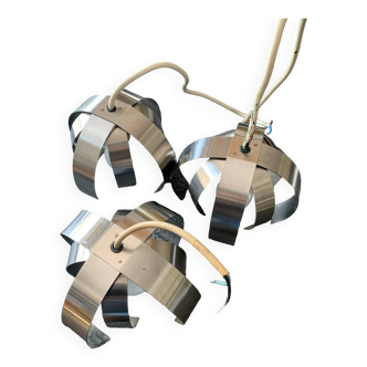 Chrome pendant light from the 70s
