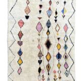 New Moroccan Berber rug M'rirt – 200x300 cm – Multicolored diamonds