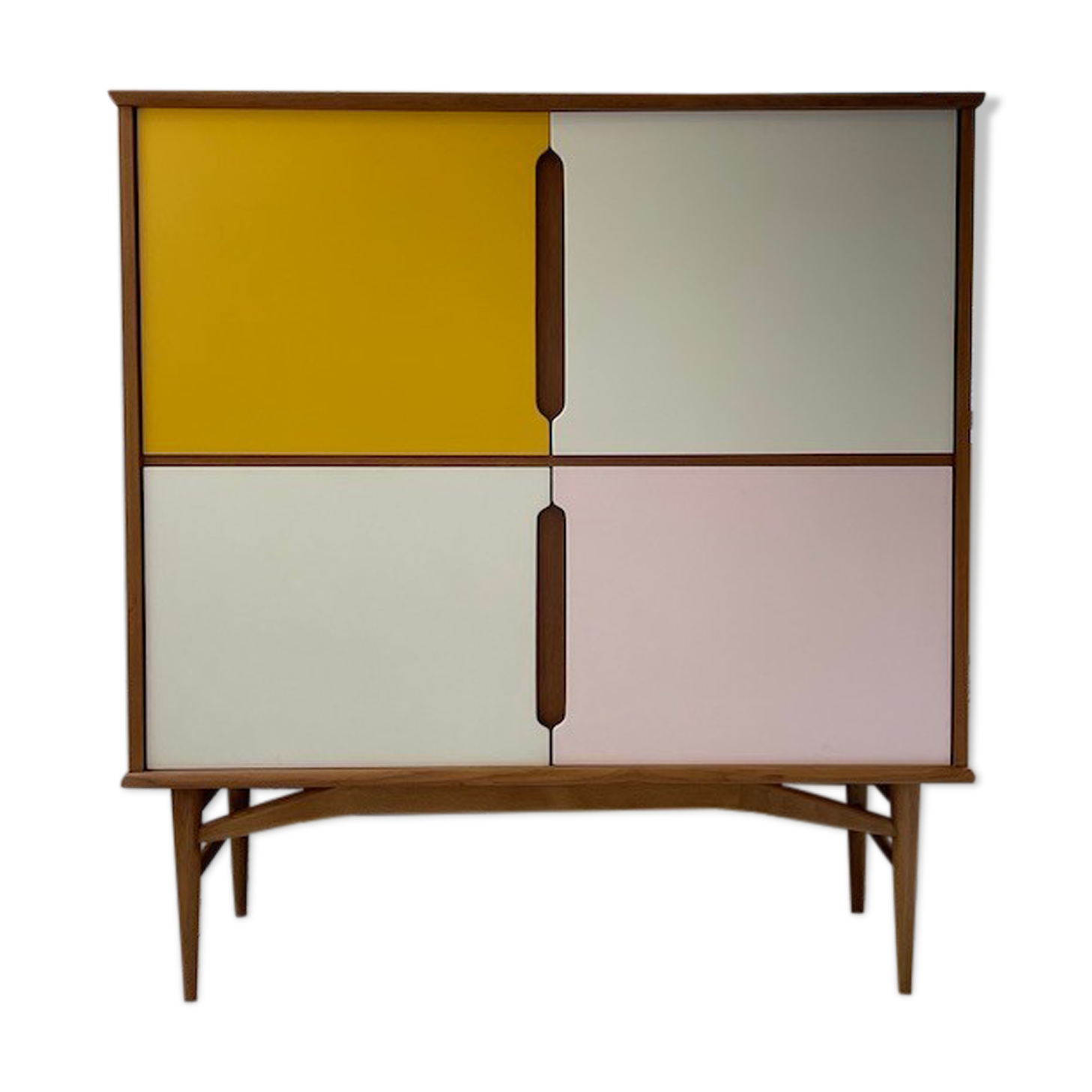 Teak-enfilade storage cabinet