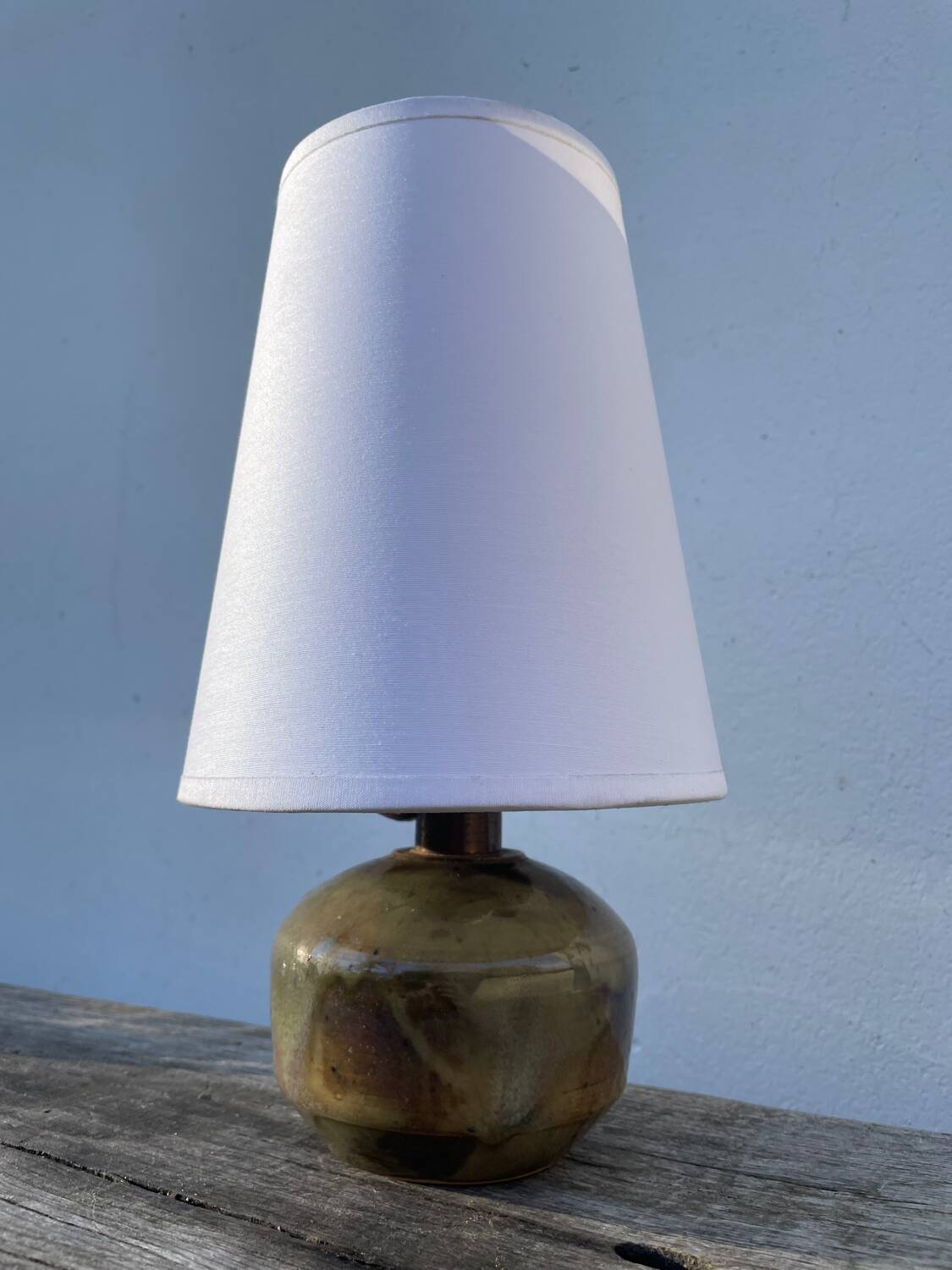Vintage ceramic ball lamp