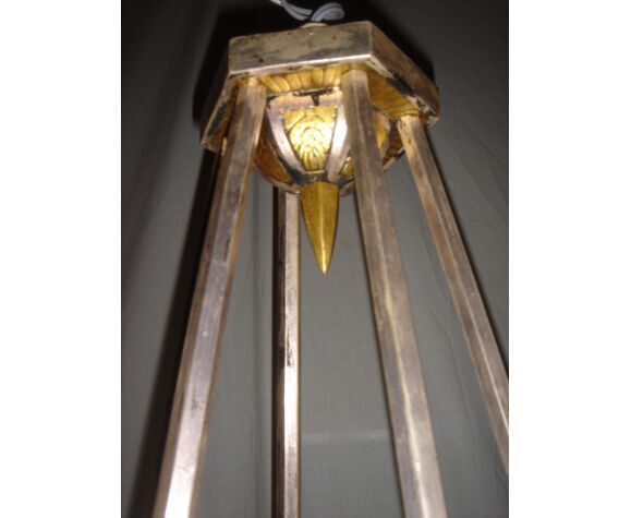 Art deco bronze chandelier from 1920/30
