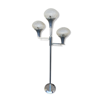 Vintage chrome floor lamp 3 balls