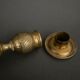 Pair of candlesticks gilded bronze chiseled guilloché first part of the nineteenth